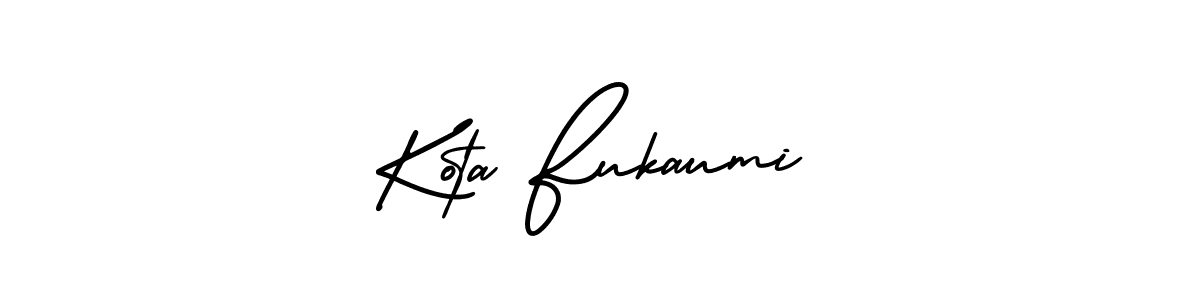 Create a beautiful signature design for name Kota Fukaumi. With this signature (AmerikaSignatureDemo-Regular) fonts, you can make a handwritten signature for free. Kota Fukaumi signature style 3 images and pictures png