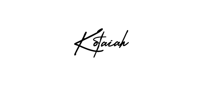 It looks lik you need a new signature style for name Kotaiah. Design unique handwritten (AmerikaSignatureDemo-Regular) signature with our free signature maker in just a few clicks. Kotaiah signature style 3 images and pictures png
