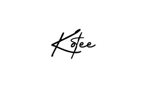 Make a beautiful signature design for name Kotee. With this signature (AmerikaSignatureDemo-Regular) style, you can create a handwritten signature for free. Kotee signature style 3 images and pictures png
