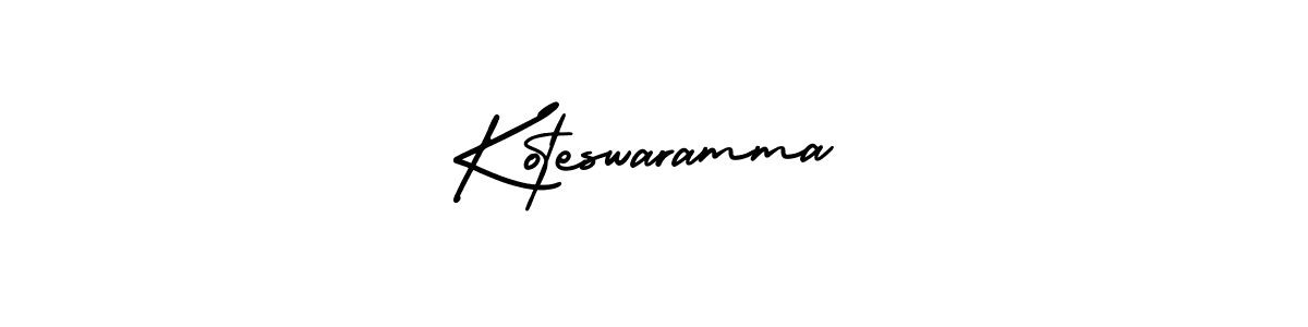 Make a beautiful signature design for name Koteswaramma. With this signature (AmerikaSignatureDemo-Regular) style, you can create a handwritten signature for free. Koteswaramma signature style 3 images and pictures png