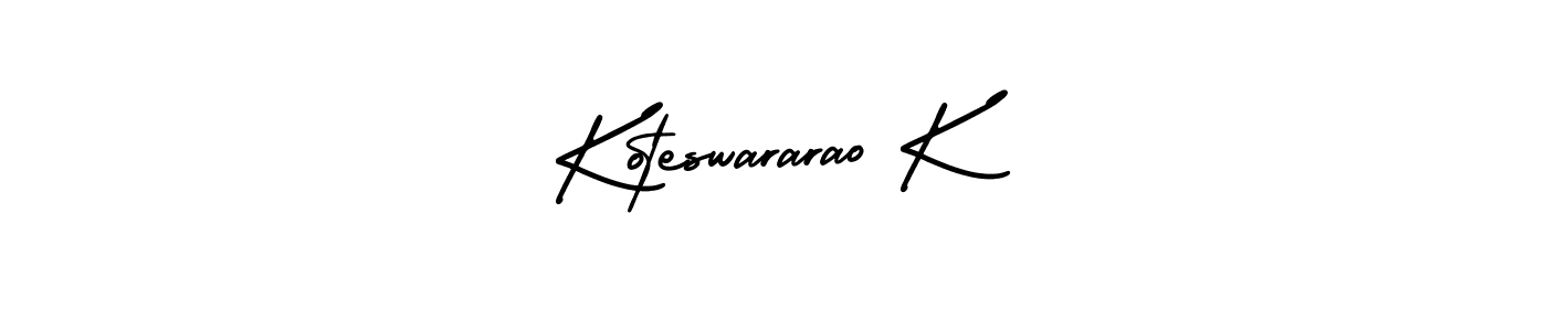 Also we have Koteswararao K name is the best signature style. Create professional handwritten signature collection using AmerikaSignatureDemo-Regular autograph style. Koteswararao K signature style 3 images and pictures png