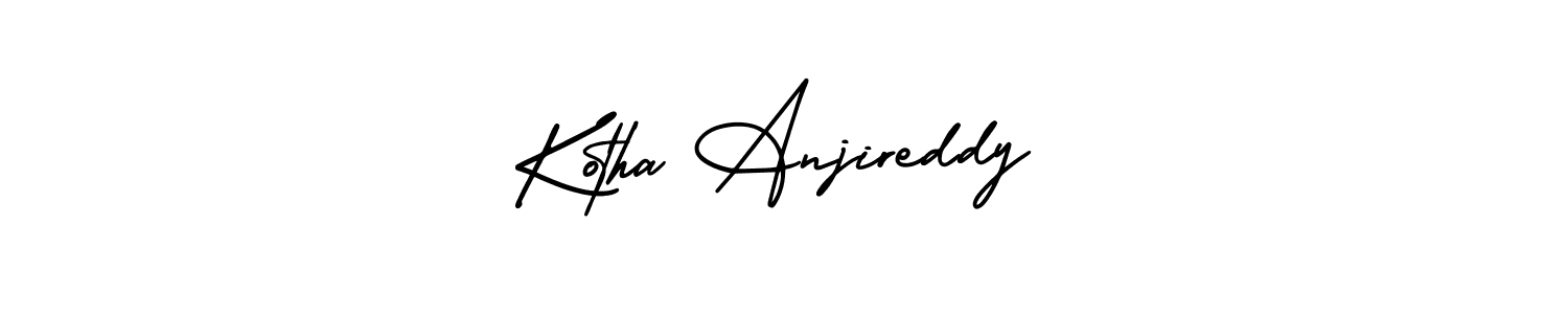 Use a signature maker to create a handwritten signature online. With this signature software, you can design (AmerikaSignatureDemo-Regular) your own signature for name Kotha Anjireddy. Kotha Anjireddy signature style 3 images and pictures png