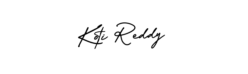 The best way (AmerikaSignatureDemo-Regular) to make a short signature is to pick only two or three words in your name. The name Koti Reddy include a total of six letters. For converting this name. Koti Reddy signature style 3 images and pictures png