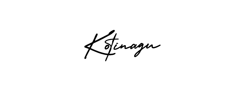 How to make Kotinagu name signature. Use AmerikaSignatureDemo-Regular style for creating short signs online. This is the latest handwritten sign. Kotinagu signature style 3 images and pictures png