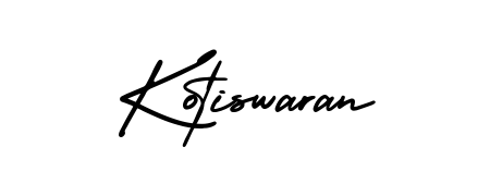 Generate high-definition signature styles for Kotiswaran. The AmerikaSignatureDemo-Regular typeface ensures crisp legibility and sophisticated design. Kotiswaran signature style 3 images and pictures png