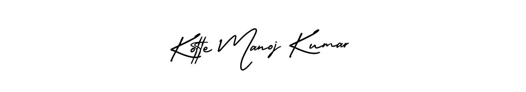 How to make Kotte Manoj Kumar signature? AmerikaSignatureDemo-Regular is a professional autograph style. Create handwritten signature for Kotte Manoj Kumar name. Kotte Manoj Kumar signature style 3 images and pictures png
