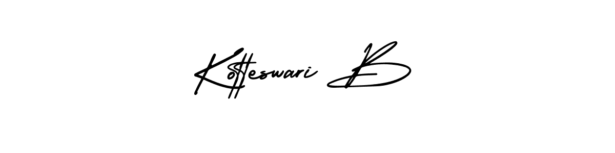 if you are searching for the best signature style for your name Kotteswari B. so please give up your signature search. here we have designed multiple signature styles  using AmerikaSignatureDemo-Regular. Kotteswari B signature style 3 images and pictures png