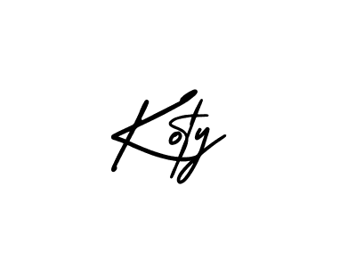 AmerikaSignatureDemo-Regular is a professional signature style that is perfect for those who want to add a touch of class to their signature. It is also a great choice for those who want to make their signature more unique. Get Koty name to fancy signature for free. Koty signature style 3 images and pictures png