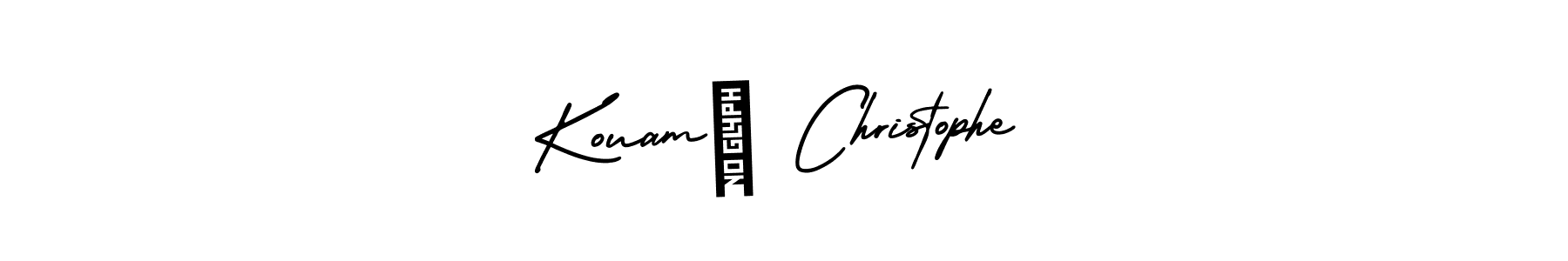 if you are searching for the best signature style for your name Kouamé Christophe. so please give up your signature search. here we have designed multiple signature styles  using AmerikaSignatureDemo-Regular. Kouamé Christophe signature style 3 images and pictures png