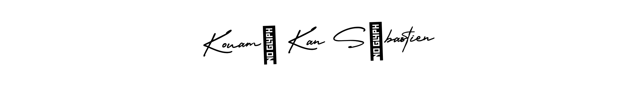 Check out images of Autograph of Kouamé Kan Sébastien name. Actor Kouamé Kan Sébastien Signature Style. AmerikaSignatureDemo-Regular is a professional sign style online. Kouamé Kan Sébastien signature style 3 images and pictures png