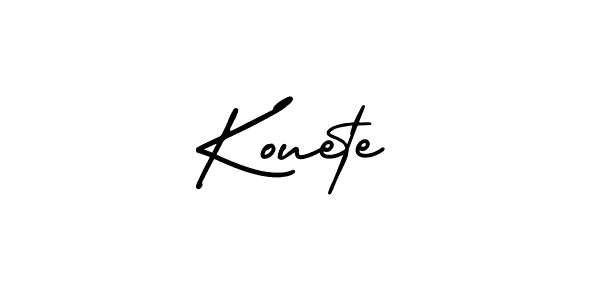 Use a signature maker to create a handwritten signature online. With this signature software, you can design (AmerikaSignatureDemo-Regular) your own signature for name Kouete. Kouete signature style 3 images and pictures png