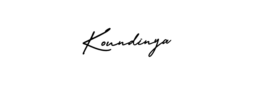 How to make Koundinya signature? AmerikaSignatureDemo-Regular is a professional autograph style. Create handwritten signature for Koundinya name. Koundinya signature style 3 images and pictures png