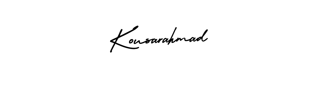 Also You can easily find your signature by using the search form. We will create Kousarahmad name handwritten signature images for you free of cost using AmerikaSignatureDemo-Regular sign style. Kousarahmad signature style 3 images and pictures png