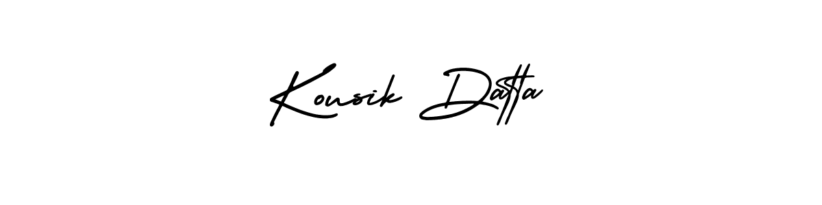 Kousik Datta stylish signature style. Best Handwritten Sign (AmerikaSignatureDemo-Regular) for my name. Handwritten Signature Collection Ideas for my name Kousik Datta. Kousik Datta signature style 3 images and pictures png