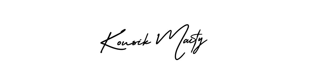 How to make Kousik Maity name signature. Use AmerikaSignatureDemo-Regular style for creating short signs online. This is the latest handwritten sign. Kousik Maity signature style 3 images and pictures png