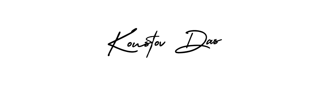 Create a beautiful signature design for name Koustov Das. With this signature (AmerikaSignatureDemo-Regular) fonts, you can make a handwritten signature for free. Koustov Das signature style 3 images and pictures png