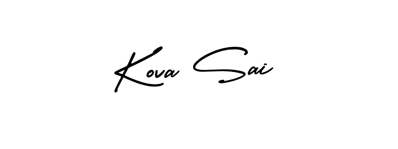 This is the best signature style for the Kova Sai name. Also you like these signature font (AmerikaSignatureDemo-Regular). Mix name signature. Kova Sai signature style 3 images and pictures png