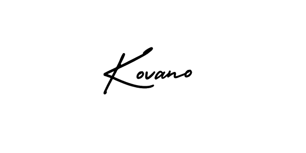 How to Draw Kovano signature style? AmerikaSignatureDemo-Regular is a latest design signature styles for name Kovano. Kovano signature style 3 images and pictures png