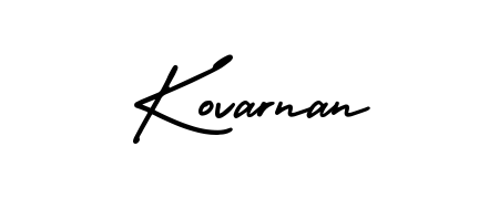 Quickly download Kovarnan name signature in high-resolution PNG using AmerikaSignatureDemo-Regular style. Ready to insert into PDFs and online applications. Kovarnan signature style 3 images and pictures png