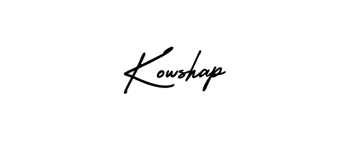 Make a beautiful signature design for name Kowshap. With this signature (AmerikaSignatureDemo-Regular) style, you can create a handwritten signature for free. Kowshap signature style 3 images and pictures png