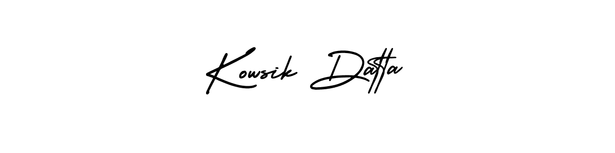 Design your own signature with our free online signature maker. With this signature software, you can create a handwritten (AmerikaSignatureDemo-Regular) signature for name Kowsik Datta. Kowsik Datta signature style 3 images and pictures png