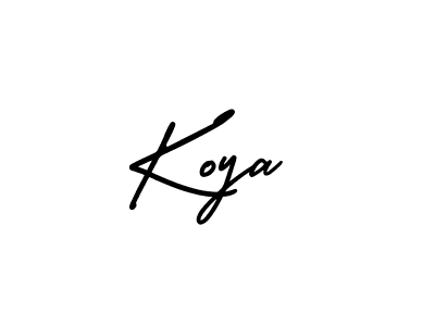 How to make Koya signature? AmerikaSignatureDemo-Regular is a professional autograph style. Create handwritten signature for Koya name. Koya signature style 3 images and pictures png