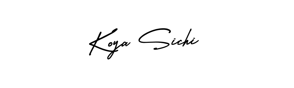How to make Koya Sichi signature? AmerikaSignatureDemo-Regular is a professional autograph style. Create handwritten signature for Koya Sichi name. Koya Sichi signature style 3 images and pictures png