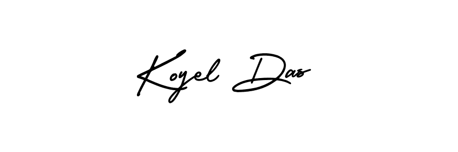 How to make Koyel Das name signature. Use AmerikaSignatureDemo-Regular style for creating short signs online. This is the latest handwritten sign. Koyel Das signature style 3 images and pictures png