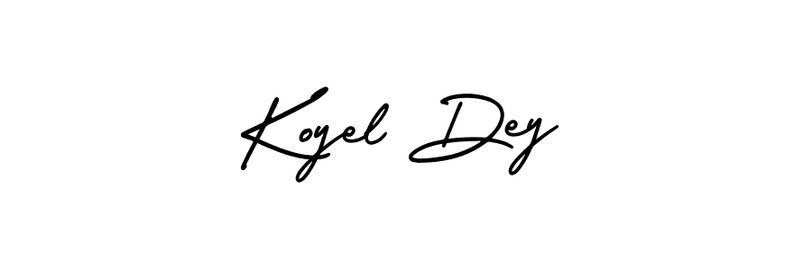 It looks lik you need a new signature style for name Koyel Dey. Design unique handwritten (AmerikaSignatureDemo-Regular) signature with our free signature maker in just a few clicks. Koyel Dey signature style 3 images and pictures png
