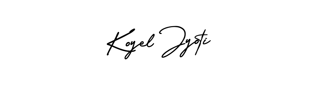 How to make Koyel Jyoti signature? AmerikaSignatureDemo-Regular is a professional autograph style. Create handwritten signature for Koyel Jyoti name. Koyel Jyoti signature style 3 images and pictures png