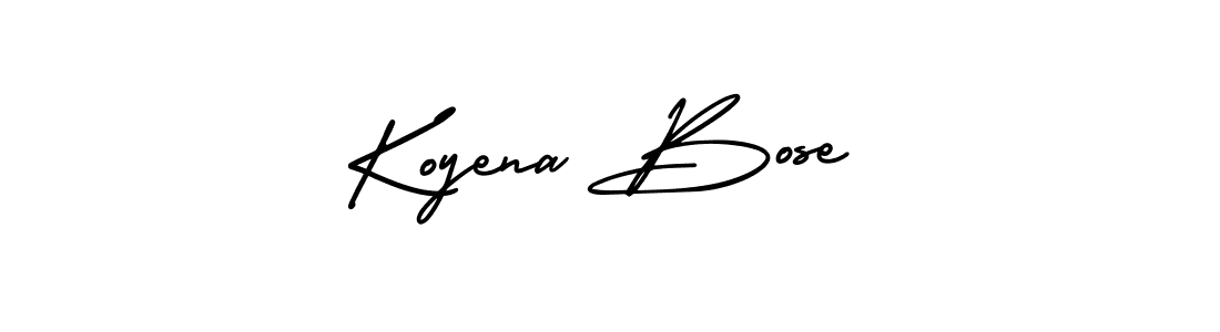 How to make Koyena Bose signature? AmerikaSignatureDemo-Regular is a professional autograph style. Create handwritten signature for Koyena Bose name. Koyena Bose signature style 3 images and pictures png