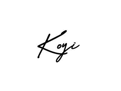 Koyi stylish signature style. Best Handwritten Sign (AmerikaSignatureDemo-Regular) for my name. Handwritten Signature Collection Ideas for my name Koyi. Koyi signature style 3 images and pictures png