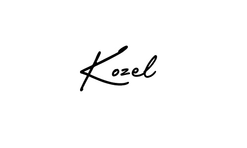 How to make Kozel signature? AmerikaSignatureDemo-Regular is a professional autograph style. Create handwritten signature for Kozel name. Kozel signature style 3 images and pictures png