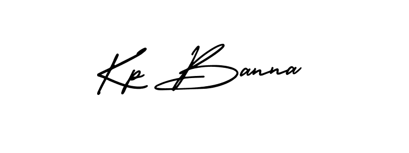 How to Draw Kp Banna signature style? AmerikaSignatureDemo-Regular is a latest design signature styles for name Kp Banna. Kp Banna signature style 3 images and pictures png