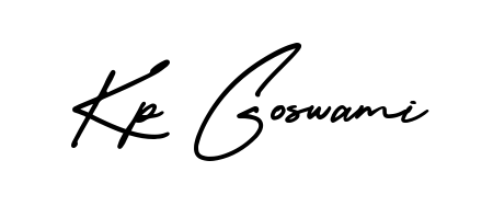 The AmerikaSignatureDemo-Regular font transforms the name Kp Goswami into an executive sign with sharp precision and distinguished character. Kp Goswami signature style 3 images and pictures png