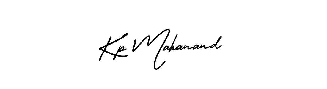 Design your own signature with our free online signature maker. With this signature software, you can create a handwritten (AmerikaSignatureDemo-Regular) signature for name Kp Mahanand. Kp Mahanand signature style 3 images and pictures png