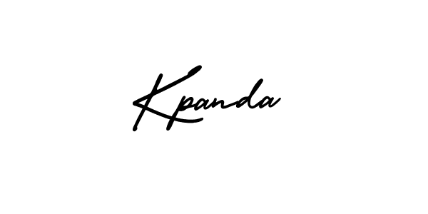 How to make Kpanda name signature. Use AmerikaSignatureDemo-Regular style for creating short signs online. This is the latest handwritten sign. Kpanda signature style 3 images and pictures png