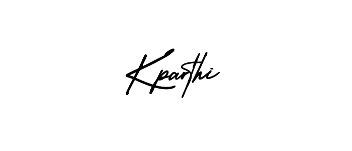 Use a signature maker to create a handwritten signature online. With this signature software, you can design (AmerikaSignatureDemo-Regular) your own signature for name Kparthi. Kparthi signature style 3 images and pictures png