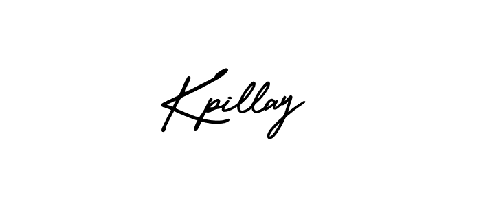 How to make Kpillay name signature. Use AmerikaSignatureDemo-Regular style for creating short signs online. This is the latest handwritten sign. Kpillay signature style 3 images and pictures png