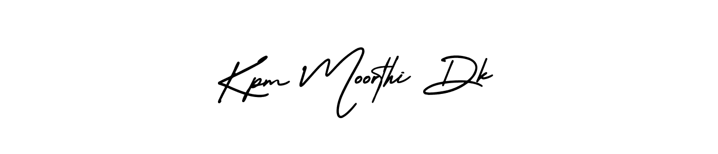 It looks lik you need a new signature style for name Kpm Moorthi Dk. Design unique handwritten (AmerikaSignatureDemo-Regular) signature with our free signature maker in just a few clicks. Kpm Moorthi Dk signature style 3 images and pictures png