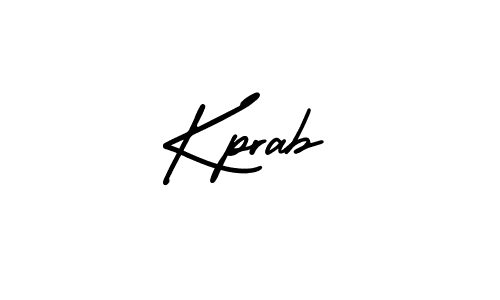 Design your own signature with our free online signature maker. With this signature software, you can create a handwritten (AmerikaSignatureDemo-Regular) signature for name Kprab. Kprab signature style 3 images and pictures png