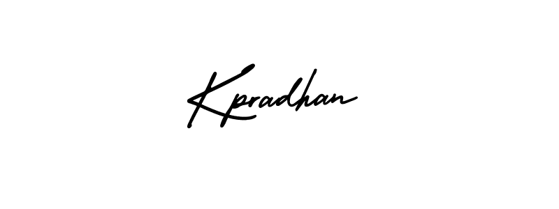 You should practise on your own different ways (AmerikaSignatureDemo-Regular) to write your name (Kpradhan) in signature. don't let someone else do it for you. Kpradhan signature style 3 images and pictures png