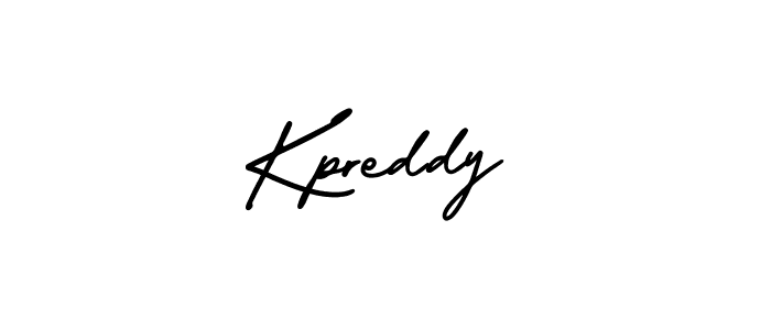 Design your own signature with our free online signature maker. With this signature software, you can create a handwritten (AmerikaSignatureDemo-Regular) signature for name Kpreddy. Kpreddy signature style 3 images and pictures png