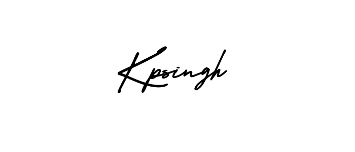 The best way (AmerikaSignatureDemo-Regular) to make a short signature is to pick only two or three words in your name. The name Kpsingh include a total of six letters. For converting this name. Kpsingh signature style 3 images and pictures png