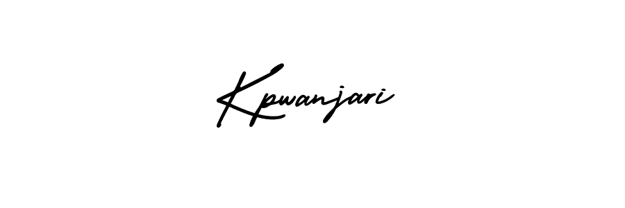 It looks lik you need a new signature style for name Kpwanjari. Design unique handwritten (AmerikaSignatureDemo-Regular) signature with our free signature maker in just a few clicks. Kpwanjari signature style 3 images and pictures png
