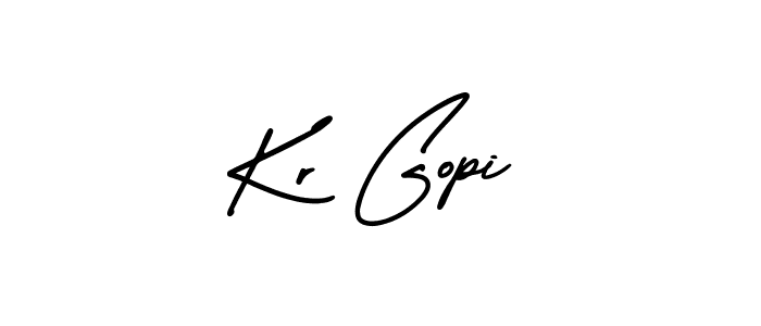 Similarly AmerikaSignatureDemo-Regular is the best handwritten signature design. Signature creator online .You can use it as an online autograph creator for name Kr Gopi. Kr Gopi signature style 3 images and pictures png