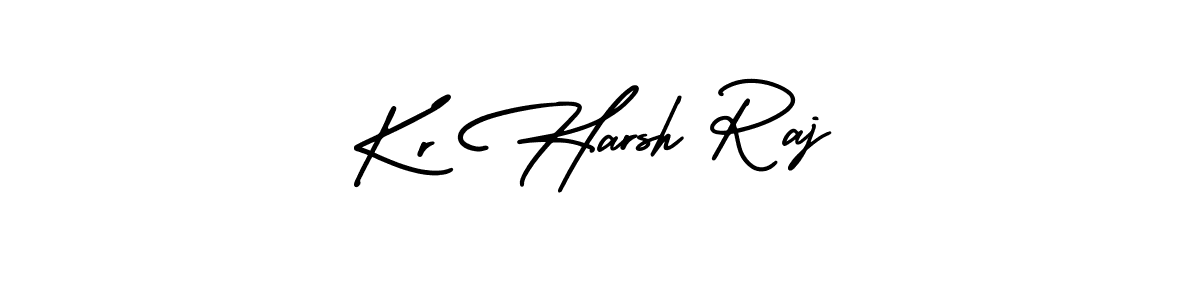 Best and Professional Signature Style for Kr Harsh Raj. AmerikaSignatureDemo-Regular Best Signature Style Collection. Kr Harsh Raj signature style 3 images and pictures png