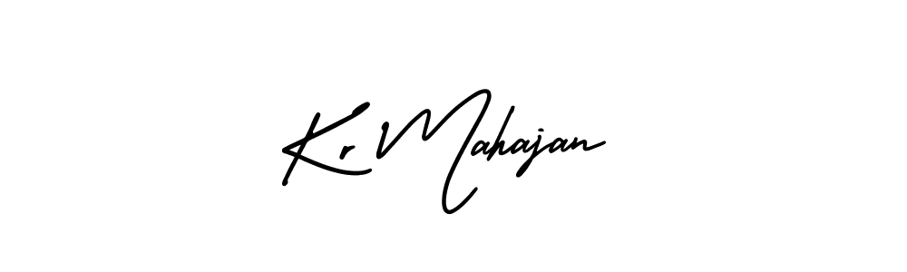 You should practise on your own different ways (AmerikaSignatureDemo-Regular) to write your name (Kr Mahajan) in signature. don't let someone else do it for you. Kr Mahajan signature style 3 images and pictures png