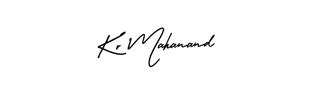 Make a short Kr Mahanand signature style. Manage your documents anywhere anytime using AmerikaSignatureDemo-Regular. Create and add eSignatures, submit forms, share and send files easily. Kr Mahanand signature style 3 images and pictures png