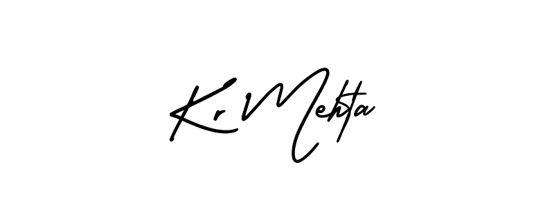 How to Draw Kr Mehta signature style? AmerikaSignatureDemo-Regular is a latest design signature styles for name Kr Mehta. Kr Mehta signature style 3 images and pictures png